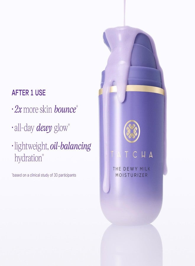 TATCHA The Dewy Milk Moisturizer, Travel-Sized | Mini Lightweight Face Cream - Oil-Balancing Hydration for Bouncy Skin & a Lasting Dewy Glow for Combo to Oily Skin | 15 ml/ 0.5 fl. oz. - Image 3